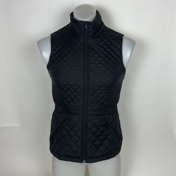 The North Face Jackets & Blazers - The North Face Womens Insulated Luna Vest Size S Black Quilted Zip Front Pockets